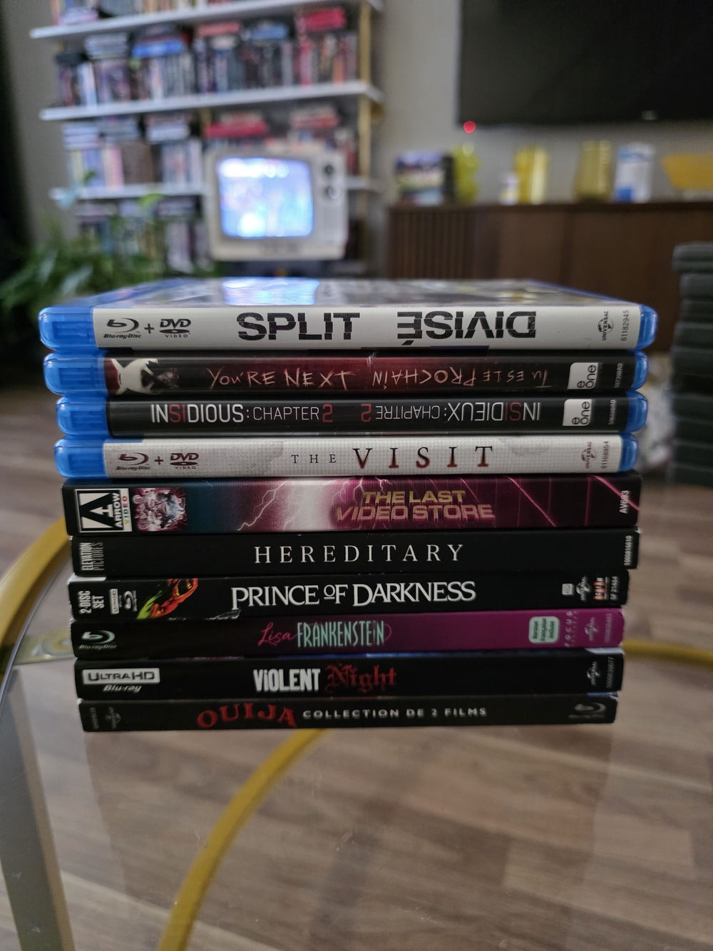 Stack of 10 Horror Movie Blu-ray Bundle